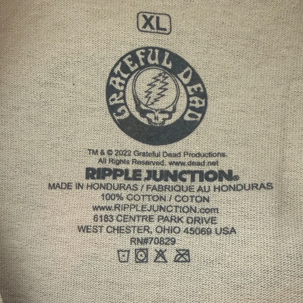 NWOT Ripple Junction Grateful Dead Tan T-Shirt - Picture 2 of 4